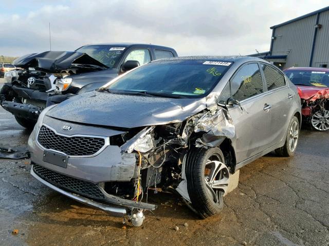 KNAFZ4A88G5491357 - 2016 KIA FORTE EX GRAY photo 2