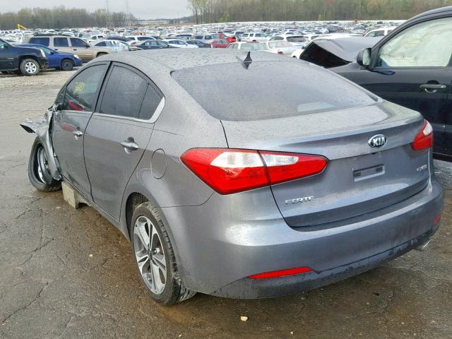 KNAFZ4A88G5491357 - 2016 KIA FORTE EX GRAY photo 3