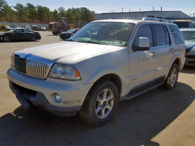 5LMEU88H85ZJ32602 - 2005 LINCOLN AVIATOR კრემისფერი ფოტო 2