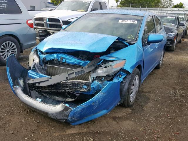 JHMZE2H59AS022149 - 2010 HONDA INSIGHT LX BLUE photo 2