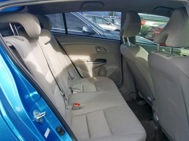 JHMZE2H59AS022149 - 2010 HONDA INSIGHT LX BLUE photo 6