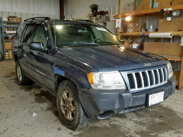 1J4GW48S94C350686 - 2004 JEEP GRAND CHER BLUE photo 1