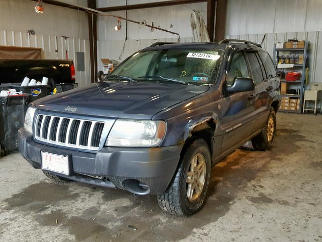 1J4GW48S94C350686 - 2004 JEEP GRAND CHER BLUE photo 2