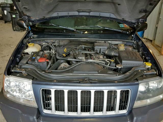 1J4GW48S94C350686 - 2004 JEEP GRAND CHER BLUE photo 7