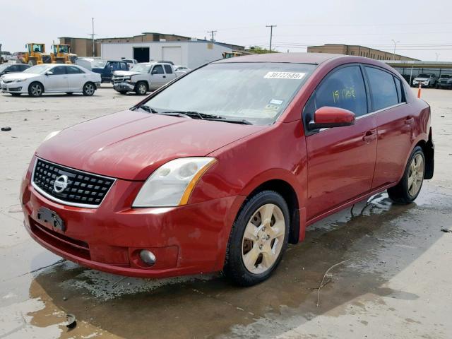 3N1AB61E98L678100 - 2008 NISSAN SENTRA 2.0 MAROON photo 2