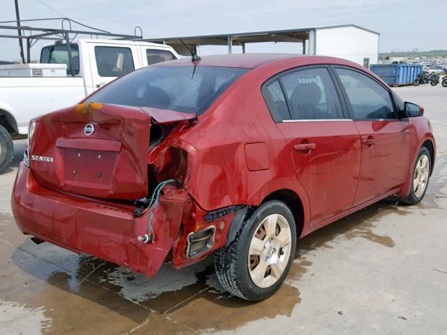 3N1AB61E98L678100 - 2008 NISSAN SENTRA 2.0 MAROON photo 4