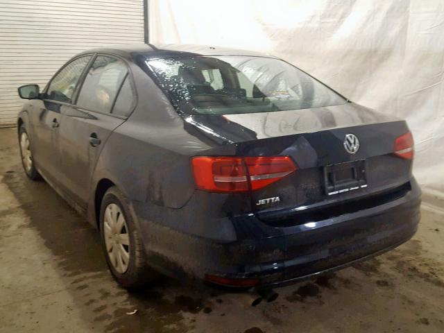 3VW2K7AJ4FM333565 - 2015 VOLKSWAGEN JETTA BASE 黑色 照片 3
