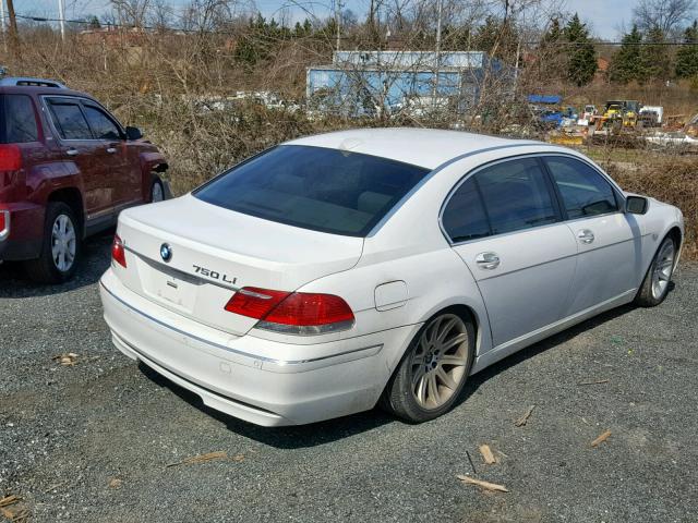 WBAHN83556DT64682 - 2006 BMW 750 LI WHITE photo 4