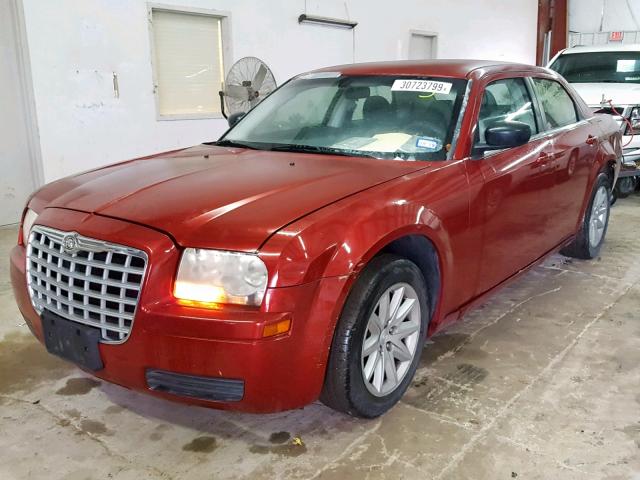 2C3KA43R58H281733 - 2008 CHRYSLER 300 LX MAROON photo 2