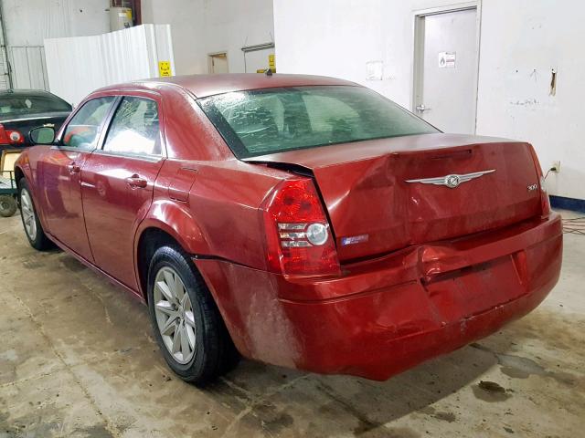 2C3KA43R58H281733 - 2008 CHRYSLER 300 LX MAROON photo 3