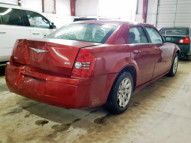 2C3KA43R58H281733 - 2008 CHRYSLER 300 LX MAROON photo 4