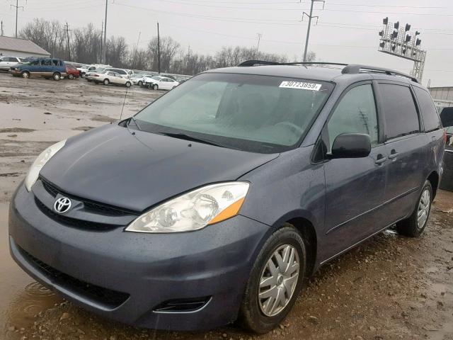 5TDZK23C19S242843 - 2009 TOYOTA SIENNA CE/ BLUE photo 2