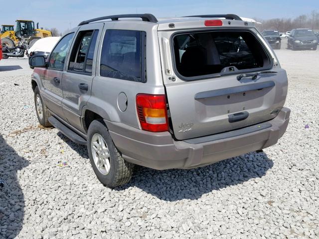 1J4GW48SX3C589887 - 2003 JEEP GRAND CHER GRAY photo 3