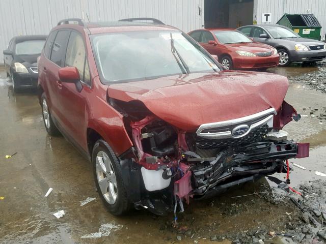 JF2SJAHC2EH441391 - 2014 SUBARU FORESTER 2 RED photo 1