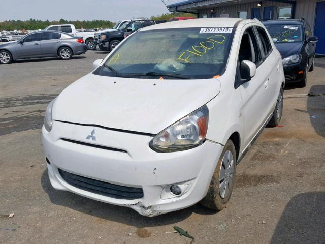 ML32A3HJ7FH038021 - 2015 MITSUBISHI MIRAGE DE WHITE photo 2