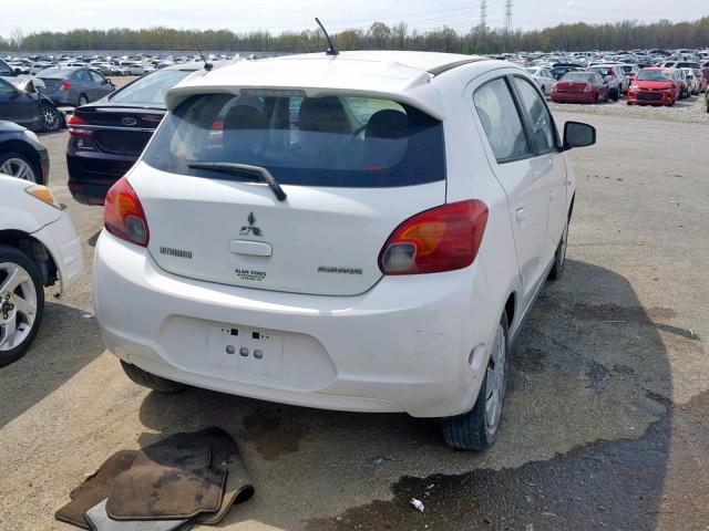 ML32A3HJ7FH038021 - 2015 MITSUBISHI MIRAGE DE WHITE photo 4