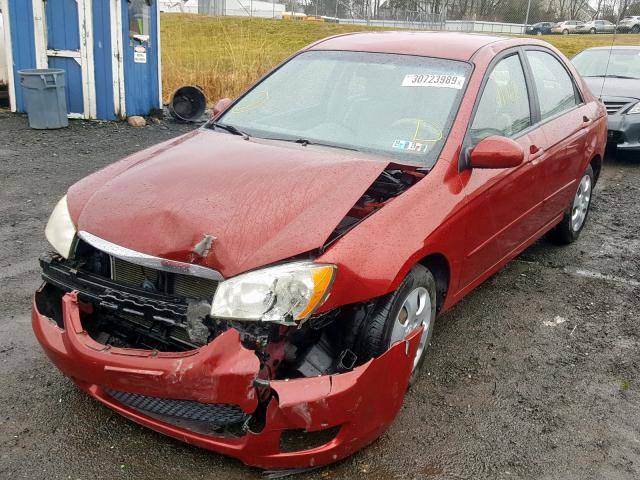 KNAFE122885545486 - 2008 KIA SPECTRA EX RED photo 2