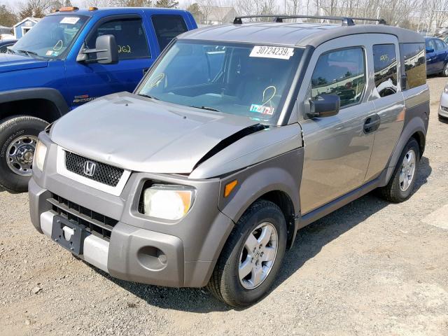 5J6YH28553L037694 - 2003 HONDA ELEMENT EX GRAY photo 2