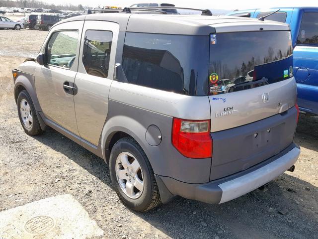 5J6YH28553L037694 - 2003 HONDA ELEMENT EX GRAY photo 3