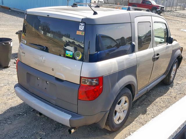 5J6YH28553L037694 - 2003 HONDA ELEMENT EX GRAY photo 4