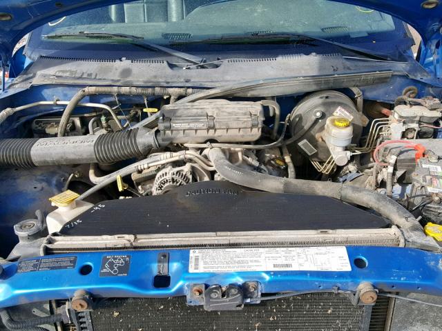 3B6KC26Z9WM270114 - 1998 DODGE RAM 2500 BLUE photo 7