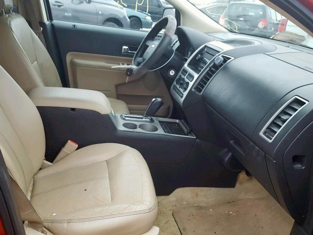 2FMDK38C18BA57874 - 2008 FORD EDGE SEL BURGUNDY photo 5