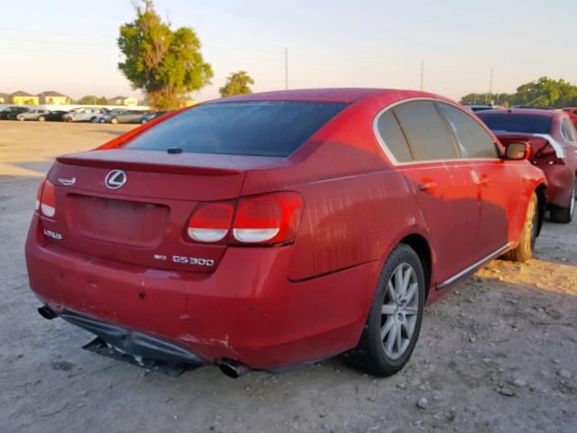 JTHCH96S960013162 - 2006 LEXUS GS GENERAT BURGUNDY photo 4