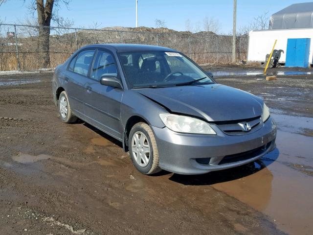 2HGES16335H036146 - 2005 HONDA CIVIC DX V SILVER photo 1