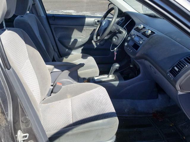 2HGES16335H036146 - 2005 HONDA CIVIC DX V SILVER photo 5