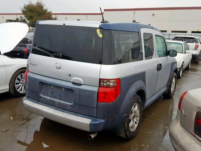 5J6YH18676L004963 - 2006 HONDA ELEMENT EX SILVER photo 4