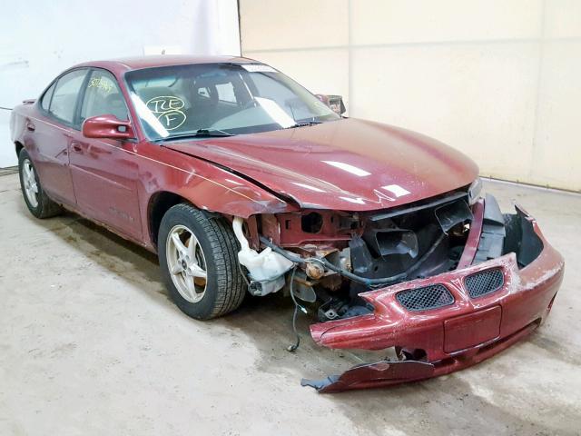 1G2WK52J82F123833 - 2002 PONTIAC GRAND PRIX MAROON photo 1