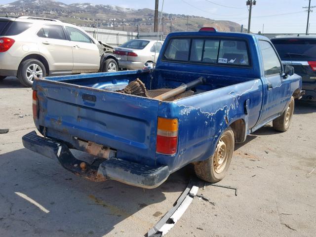 4TARN81A1RZ302335 - 1994 TOYOTA PICKUP 1/2 BLUE photo 4