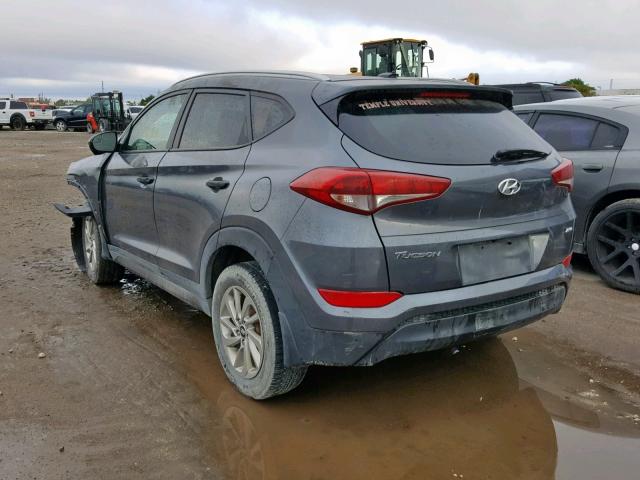 KM8J3CA4XGU050739 - 2016 HYUNDAI TUCSON LIM GRAY photo 3