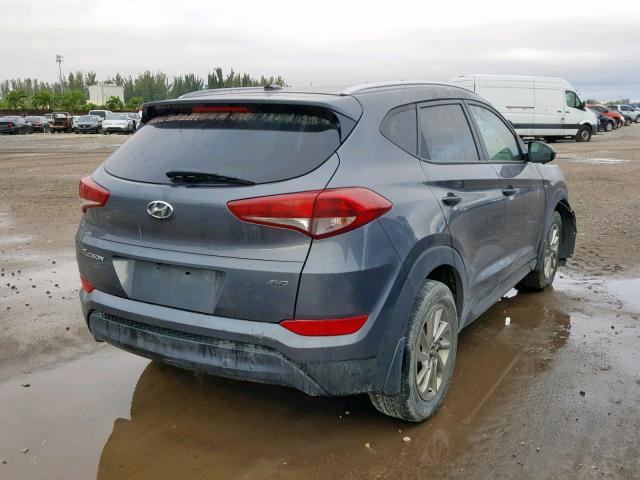 KM8J3CA4XGU050739 - 2016 HYUNDAI TUCSON LIM GRAY photo 4