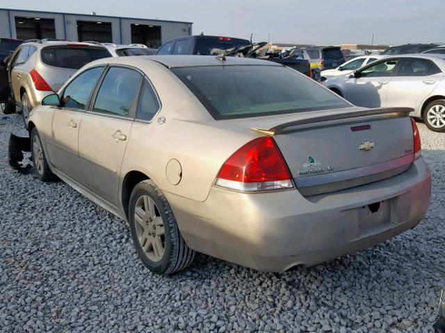 2G1WC57M691101187 - 2009 CHEVROLET IMPALA 2LT TAN photo 3