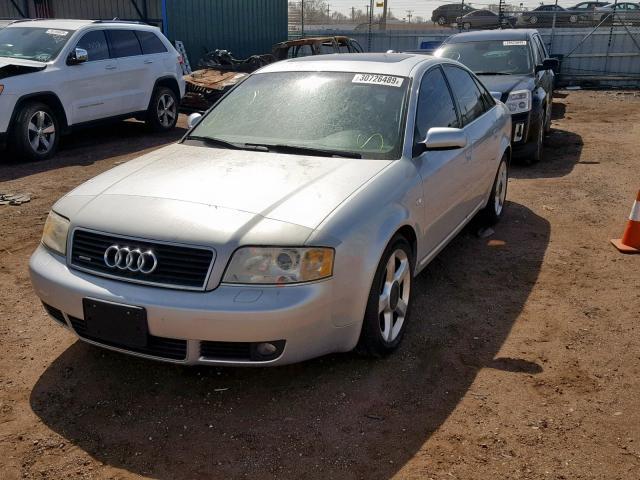 WAULD64B64N018749 - 2004 AUDI A6 2.7T QU SILVER photo 2