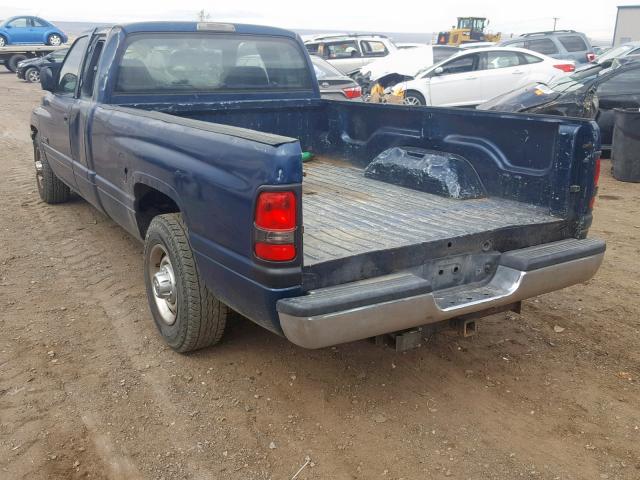 3B7KC23692M277001 - 2002 DODGE RAM 2500 BLUE photo 3