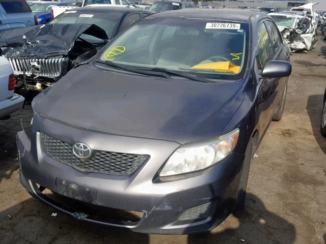 JTDBL40E99J044153 - 2009 TOYOTA COROLLA BA GRAY photo 2