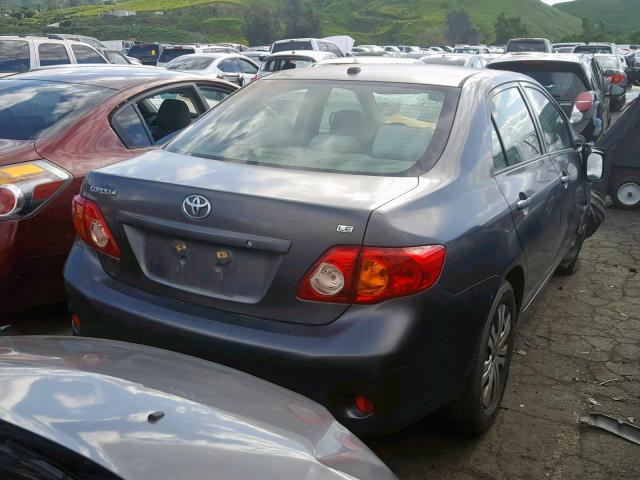 JTDBL40E99J044153 - 2009 TOYOTA COROLLA BA GRAY photo 4
