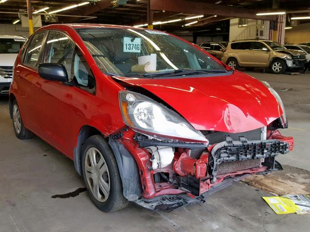 JHMGE8H38BS012142 - 2011 HONDA FIT RED photo 1