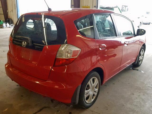 JHMGE8H38BS012142 - 2011 HONDA FIT RED photo 4