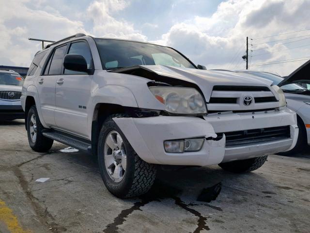 JTEBU14R548023966 - 2004 TOYOTA 4RUNNER SR WHITE photo 1