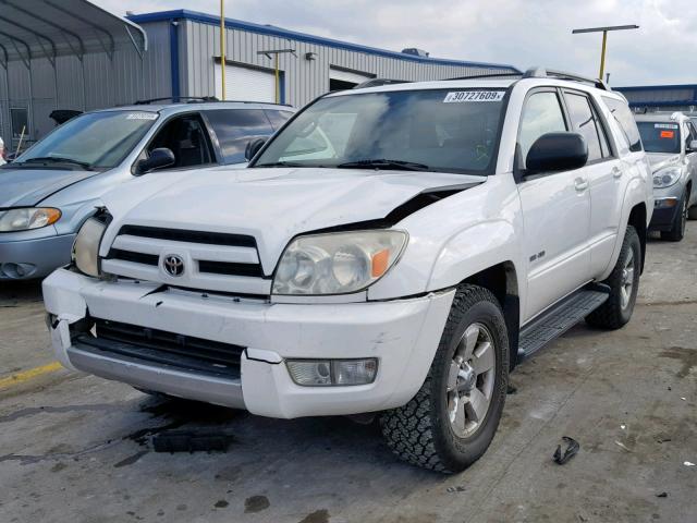 JTEBU14R548023966 - 2004 TOYOTA 4RUNNER SR WHITE photo 2