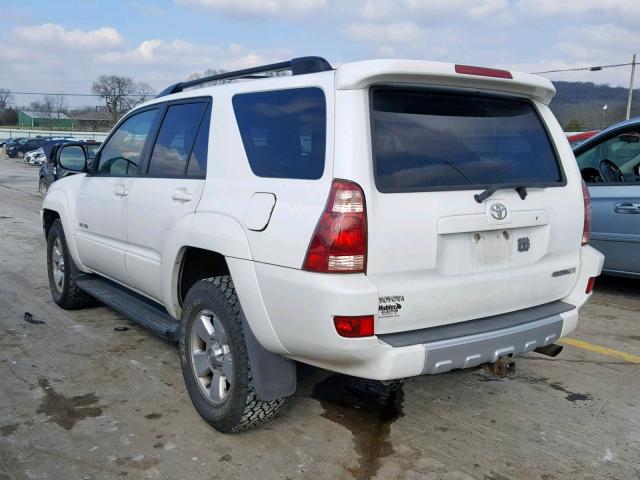 JTEBU14R548023966 - 2004 TOYOTA 4RUNNER SR WHITE photo 3