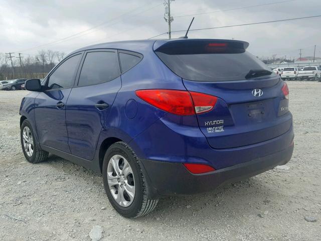 KM8JT3AB1BU198981 - 2011 HYUNDAI TUCSON GL BLUE photo 3