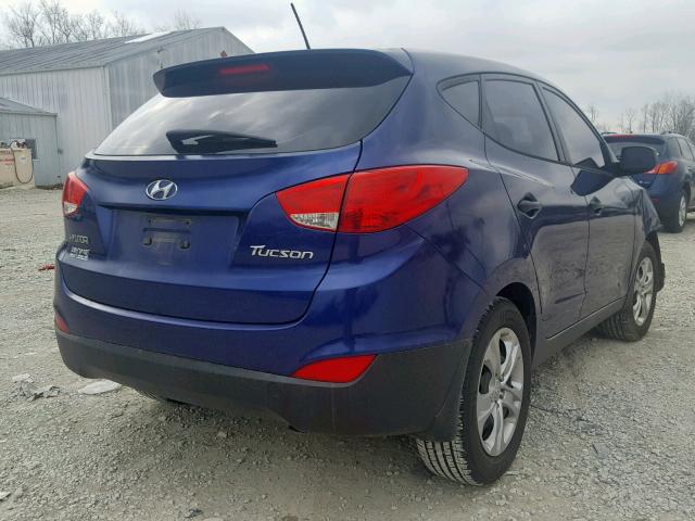 KM8JT3AB1BU198981 - 2011 HYUNDAI TUCSON GL BLUE photo 4