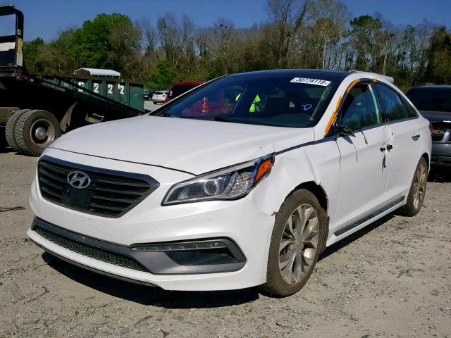 5NPE34AB2FH245429 - 2015 HYUNDAI SONATA SPO WHITE photo 2