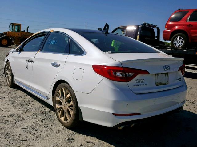 5NPE34AB2FH245429 - 2015 HYUNDAI SONATA SPO WHITE photo 3