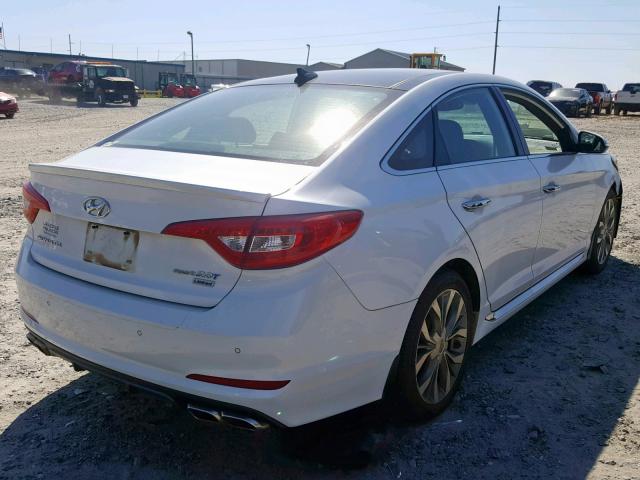 5NPE34AB2FH245429 - 2015 HYUNDAI SONATA SPO WHITE photo 4