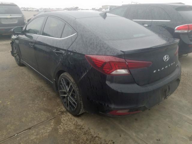 KMHD04LB2KU819539 - 2019 HYUNDAI ELANTRA SPORT  photo 3